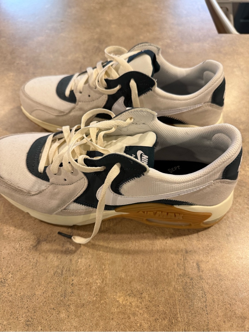 Nike Men's Air Max White, Green & Gum Sneakers